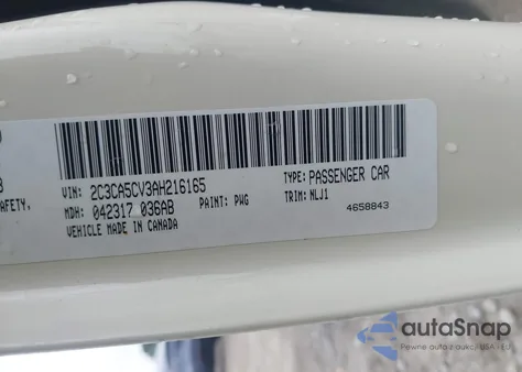 2010 Chrysler 300 Touring from USA, damaged, VIN 2C3CA5CV3AH216165